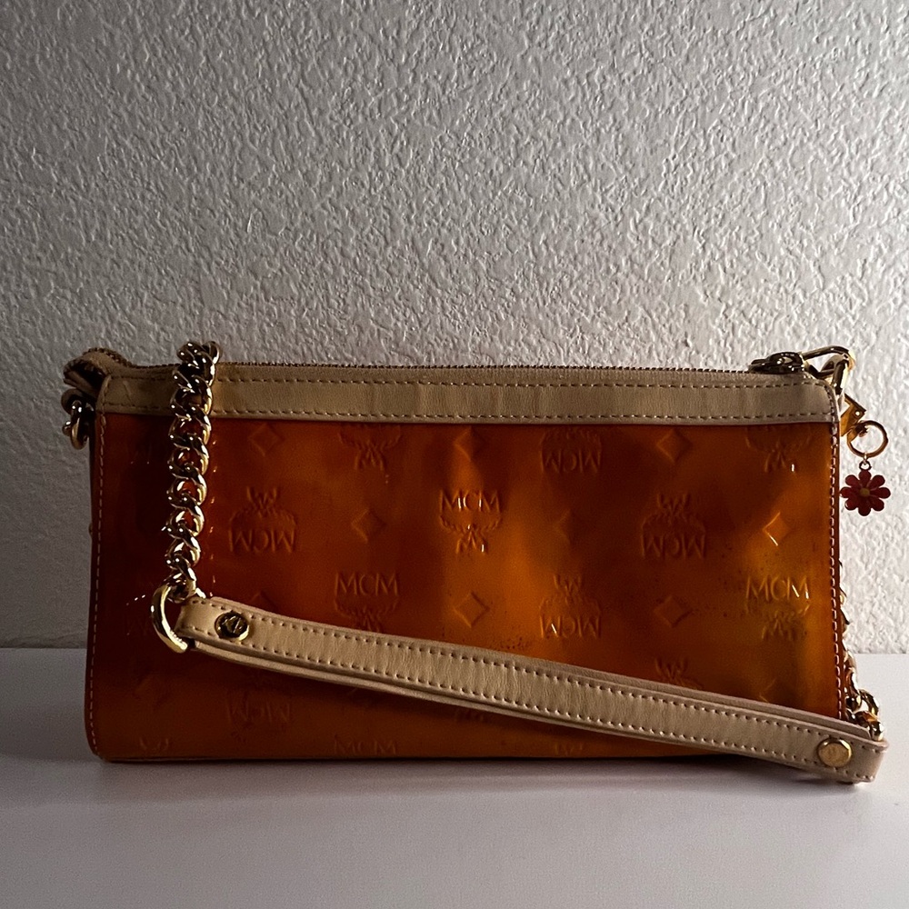 MCM Amber Crossbody Bag with Gold Chain - Picture 2 of 6